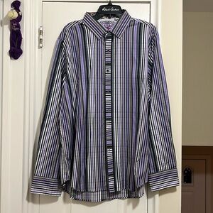 Robert Graham Button Down Shirt Size 2XL Classic Fit
